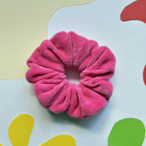 Scrunchie XL fluffy roze