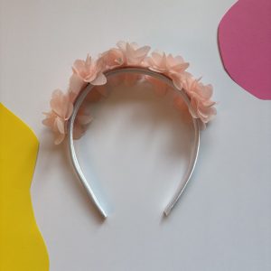 Roze bloemen haarband