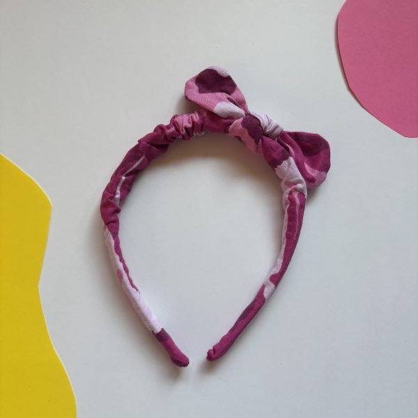 Roze kleuren haarband